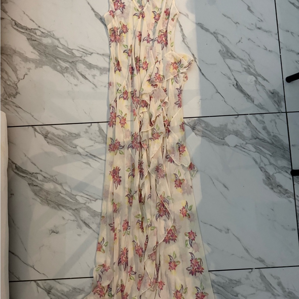 Free People Cream Sleeveless V-Neck Maxi Sundress - Picture 5 of 10